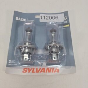 Sylvania Basic 9003 HB2 H4 60/55W /Two Bulbs Head Light Dual Beam Replacement